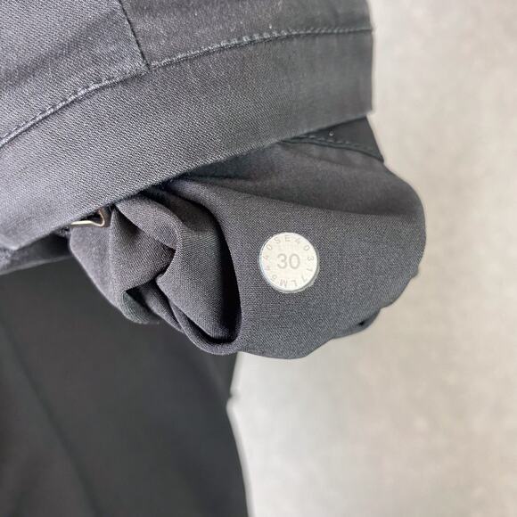 Lululemon Mens 30 Black Commission Pant Classic Swift Cotton 34" - Picture 8 of 9